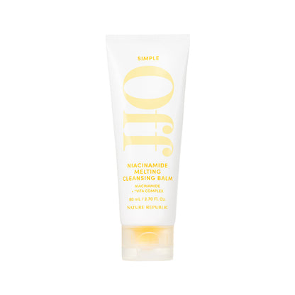 Bálsamo limpiador fundente Simple Off con niacinamida de [NATURE REPUBLIC] 80ml