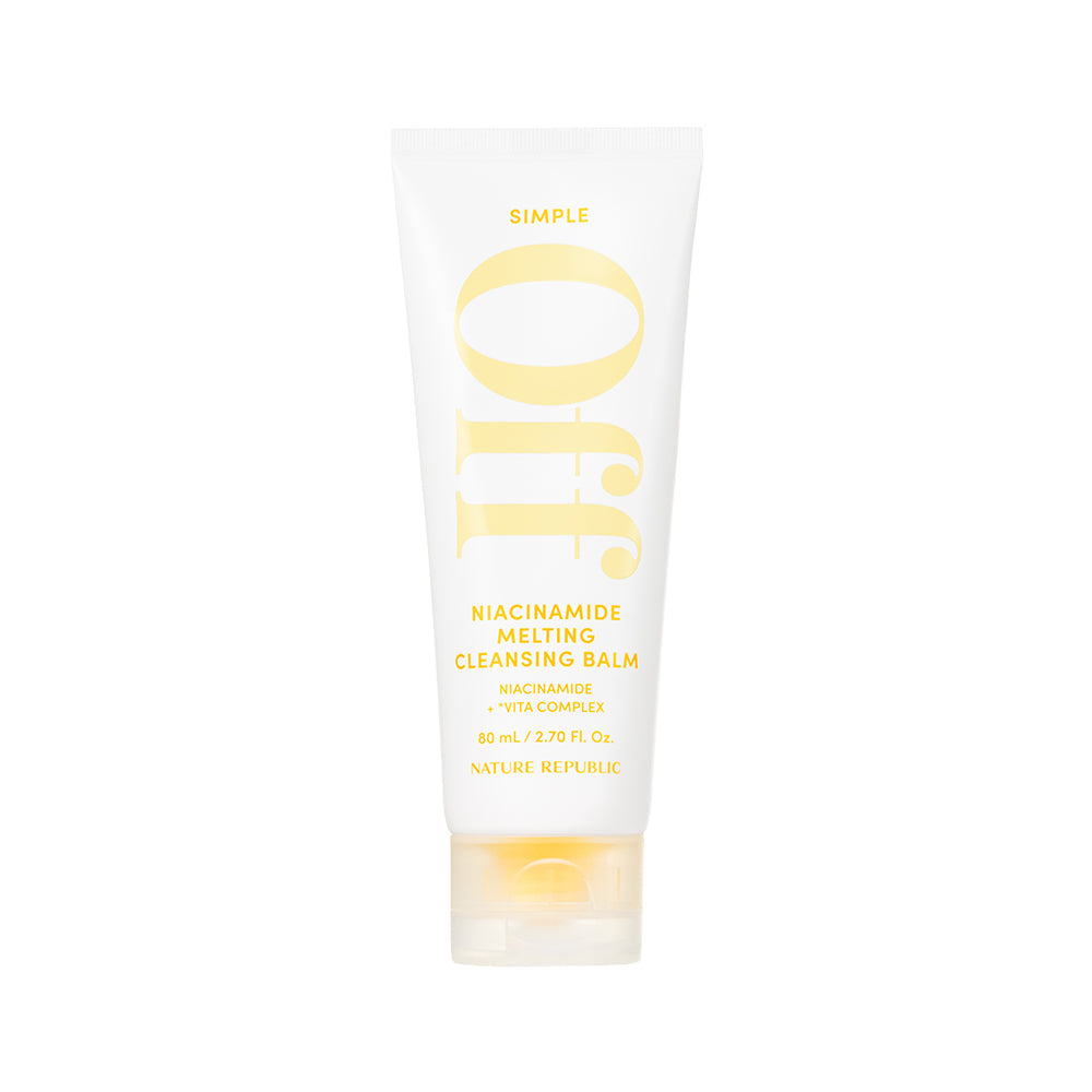 Bálsamo limpiador fundente Simple Off con niacinamida de [NATURE REPUBLIC] 80ml