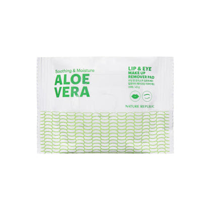 [NATURE REPUBLIC] Soothing & Moisture Aloe-Vera-Lippen- und Augen-Make-up-Entferner-Pads 45g/30ea