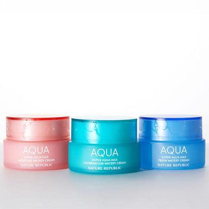 [NATURE REPUBLIC] Super Aqua Max Watery Cream 80ml (3type) - Daebak