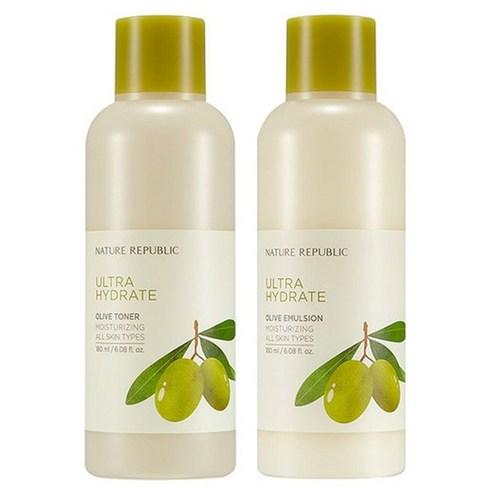 [NATURE REPUBLIC] Ultra Hydrate OLIVE Toner 180ml & Emulsion 180ml SET - Daebak