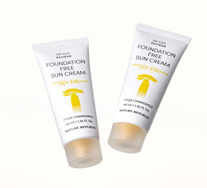 [NATURE REPUBLIC] Crema solar sin base UV CUT BAOBAB SPF50+ PA++++ 40ml+40ml