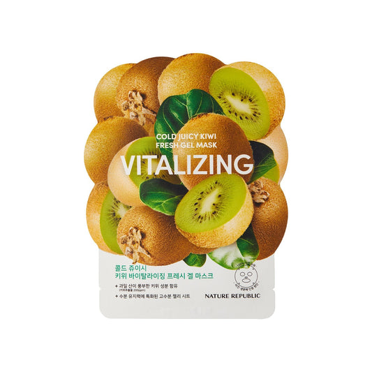 Nature Republic Cold Juicy Fresh Gel Mask Sheet Kiwi Vitalizing