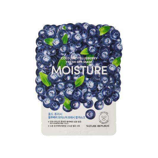 Nature Republic Cold Juicy Fresh Gel Mask Sheet Blueberry Moisture