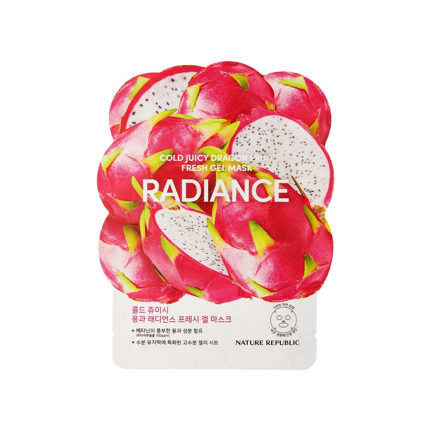 Nature Republic Cold Juicy Fresh Gel Mask Dragon Sheet Fruit Radiance
