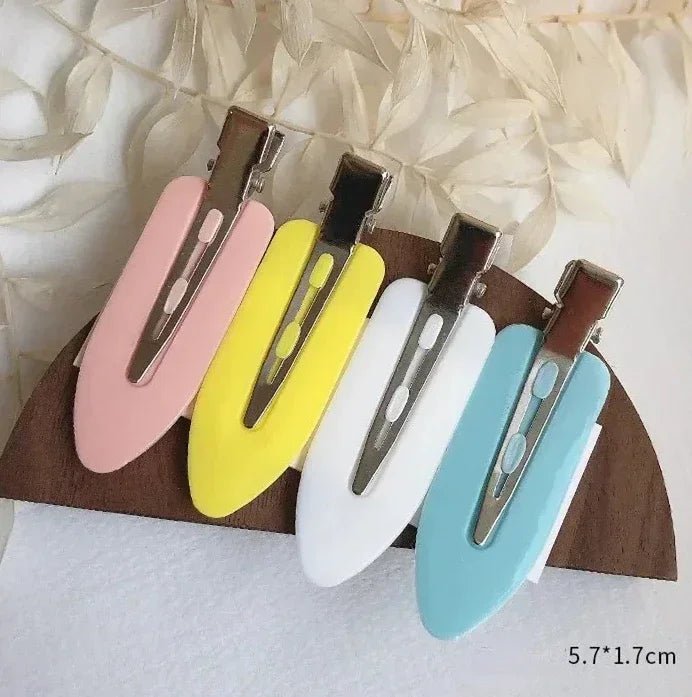 New 2/3/4pcs Korean Fashion Gold White Glitter Hair Pin Acetate Make Up Hair Clips Headwear Girls Women Hair Accessories - Daebak