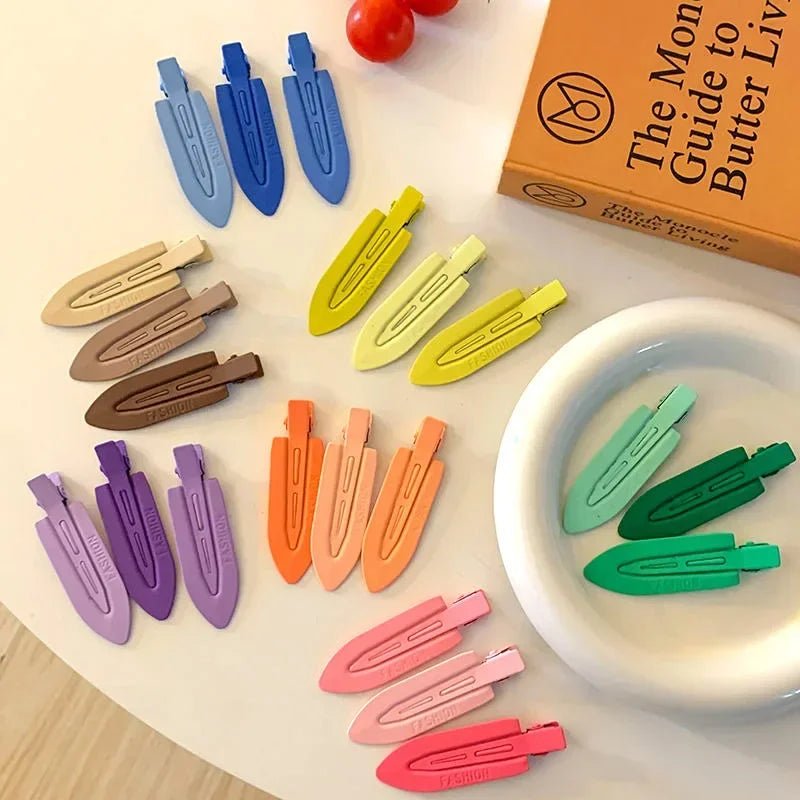 New 2/3/4pcs Korean Fashion Gold White Glitter Hair Pin Acetate Make Up Hair Clips Headwear Girls Women Hair Accessories - Daebak