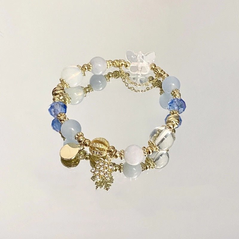 New Snowflake Starry Sky Bracelet For Women, Exquisite New High-End Sweet Simple Christmas Gift Versatile Bracelet Trend - Daebak