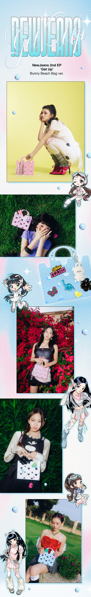 NewJeans 2nd EP: Get Up Bunny Beach Bag Version (Random) - Daebak