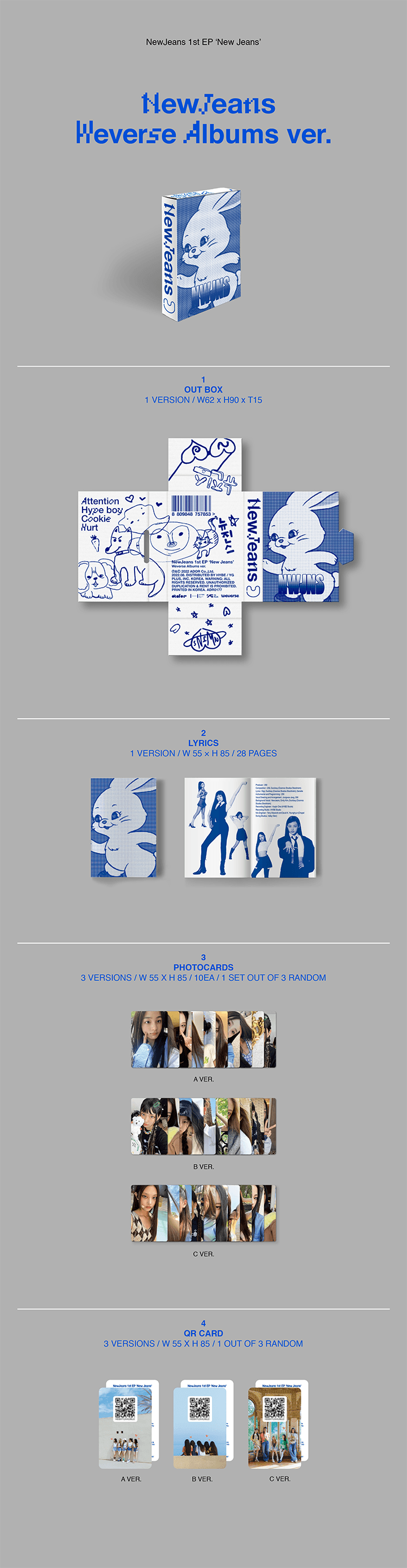 NewJeans 1st EP Weverse Album