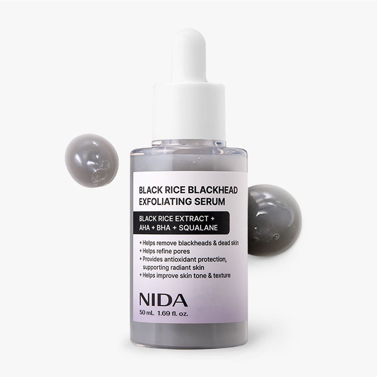 NIDA Black Rice Blackhead Exfoliating Serum 50ml - Daebak