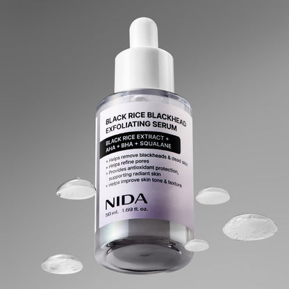 NIDA Black Rice Blackhead Exfoliating Serum 50ml - Daebak