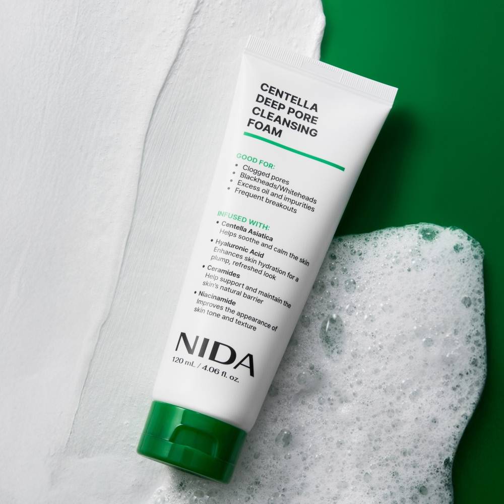 NIDA Centella Deep Pore Cleansing Foam 120ml - Daebak