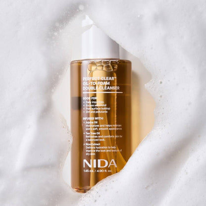 NIDA Perfect Clear Oil-To-Foam Double Cleanser 145ml - Daebak