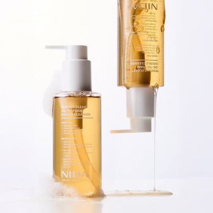 NIDA Perfect Clear Oil-To-Foam Double Cleanser 145ml - Daebak