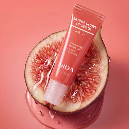 NIDA Retinal Glowy Lip Serum 7g Rosy Fig - Daebak