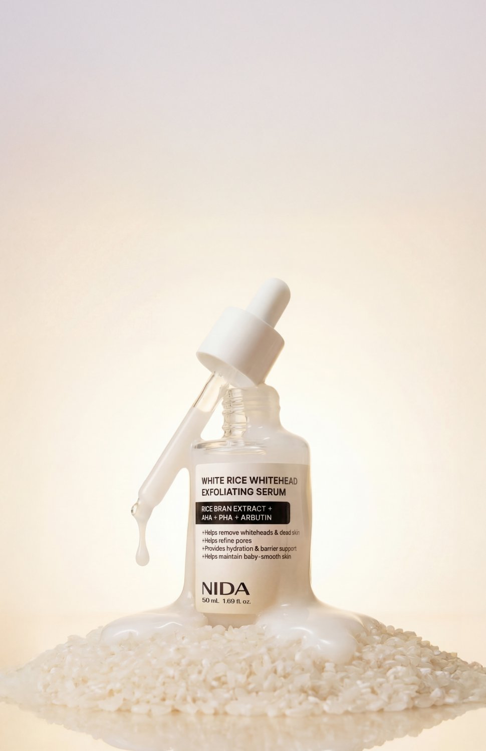 NIDA White Rice Whitehead Exfoliating Serum 50ml - Daebak