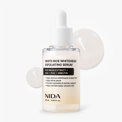 NIDA White Rice Whitehead Exfoliating Serum 50ml - Daebak