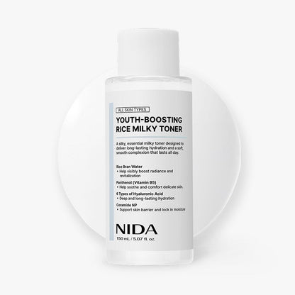 NIDA Youth-Boosting Rice Milky Toner 150ml - Daebak