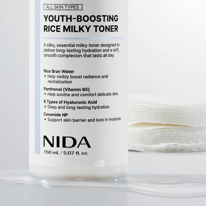NIDA Youth-Boosting Rice Milky Toner 150ml
