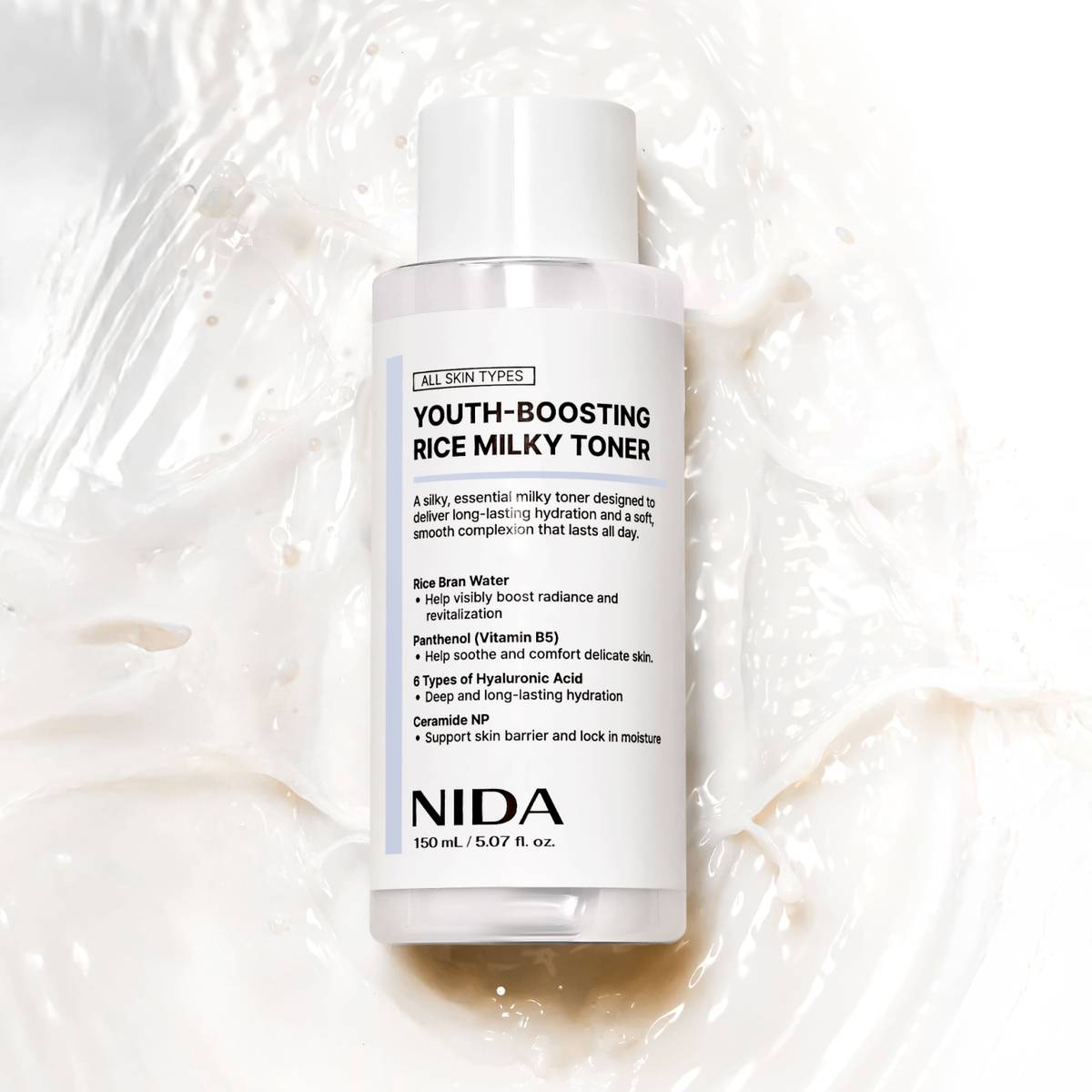 NIDA Youth-Boosting Rice Milky Toner 150ml