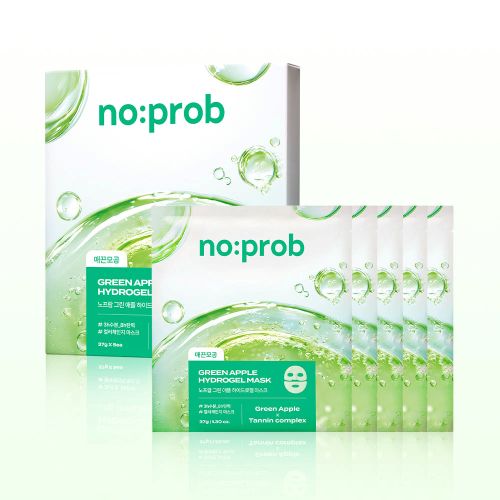 noprob Green Apple Hydrogel Mask 37g X 5ea - Daebak