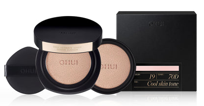 O HUI Ultimate Cover Denier Cushion SPF50+ PA+++ Set 13g+13g(recharge) (9 couleurs)