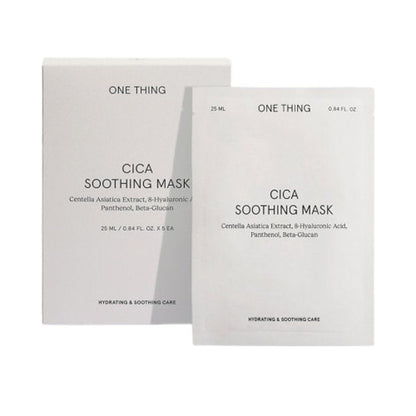 [ONE THING] Cica Soothing Facial Sheet Mask 5P - Daebak