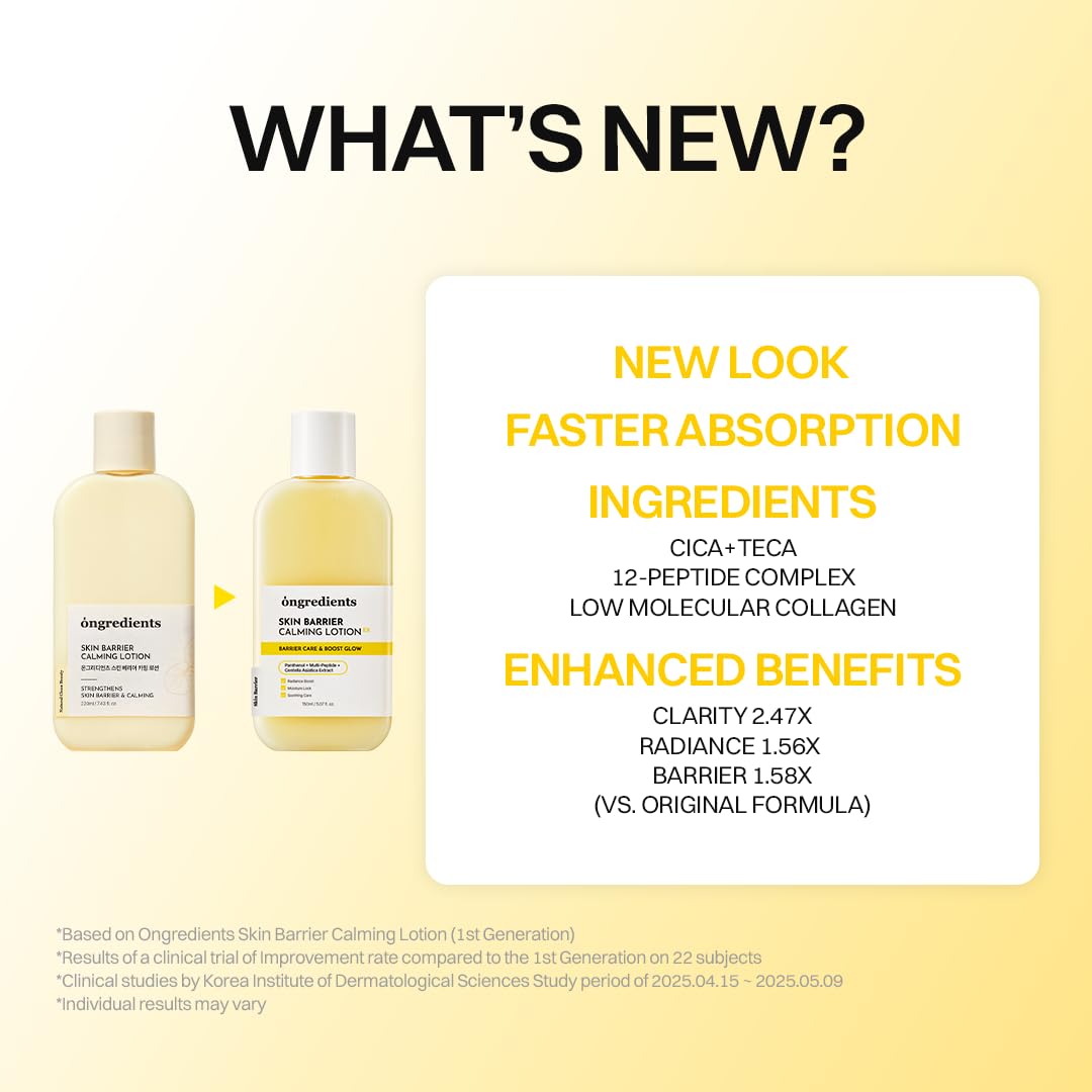 ongredients Skin Barrier Calming Lotion Barrier Care & Boost Glow - Daebak