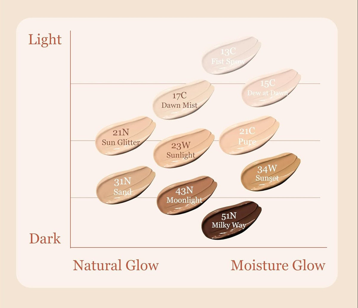ongredients Skin Barrier Glow Cover Cushion SPF50+ PA++++ 14g (3colors) - Daebak