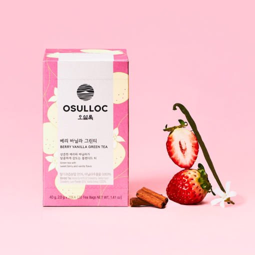 OSULLOC Berry Vanilla Green Tea (20 count) - Daebak