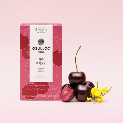 OSULLOC Cherry Rooibos Tea (20 count) - Daebak
