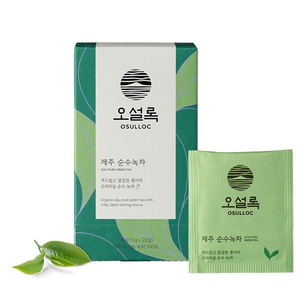 OSULLOC Organic Pure Green Tea (20 count) - Daebak