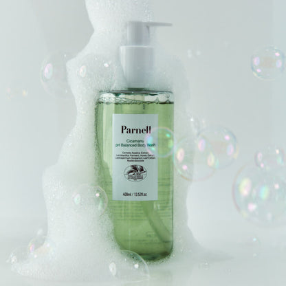 Sabonete líquido corporal com pH equilibrado Cicamanu Parnell 400ml