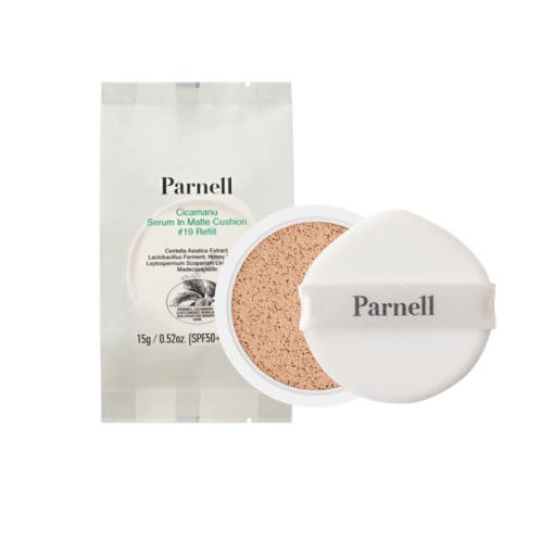 Parnell Cicamanu Serum In Matte Cushion SPF50+ PA++++ 15g (Refill) (3colors) - Daebak