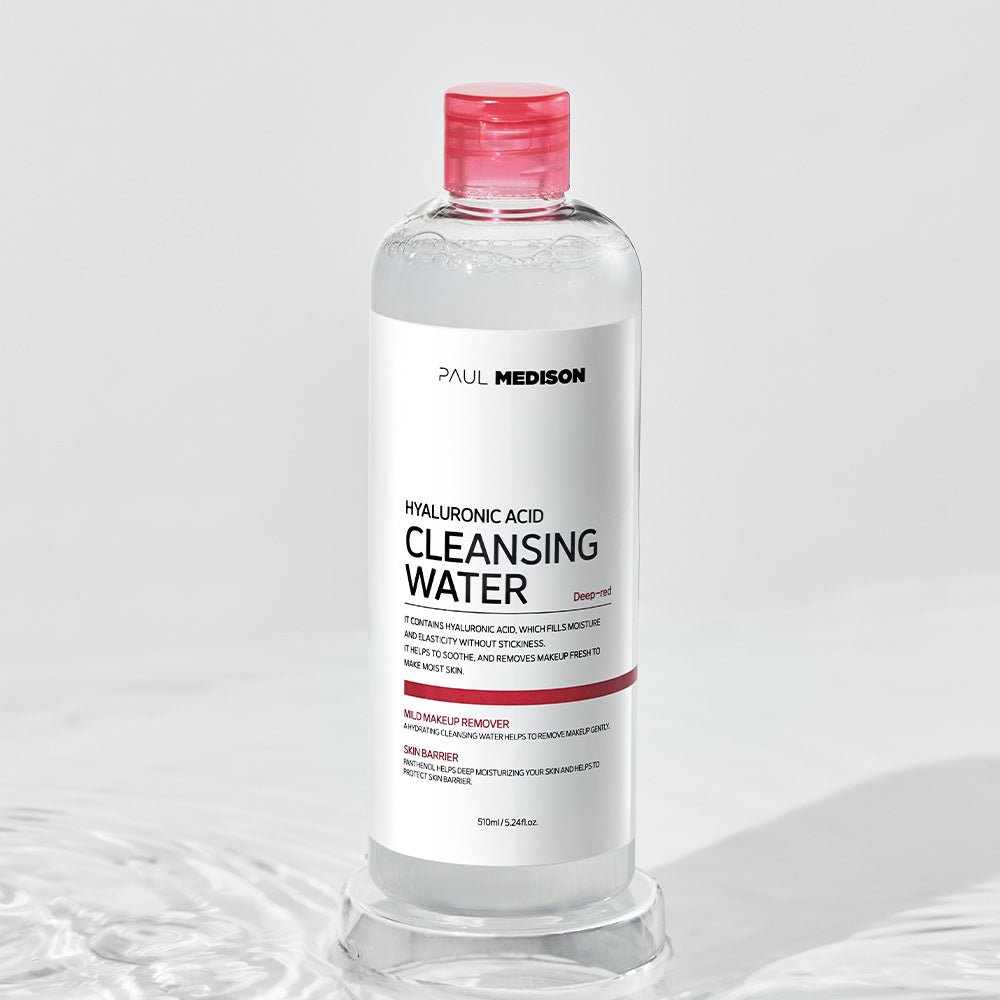 PAUL MEDISON Deep Red Hyaluronic Acid Cleansing Water 510ml - Daebak