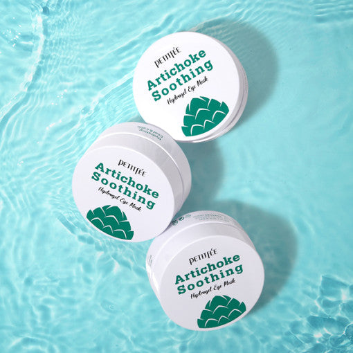 PETITFEE Mascarilla de hidrogel calmante para ojos con alcachofa 80g (60 parches)