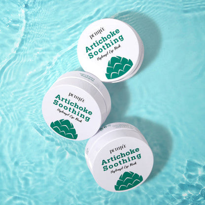 PETITFEE Mascarilla de hidrogel calmante para ojos con alcachofa 80g (60 parches)