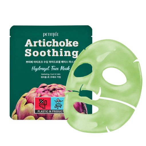 PETITFEE Artichoke Soothing Hydrogel Face Mask 32g X 5ea - Daebak