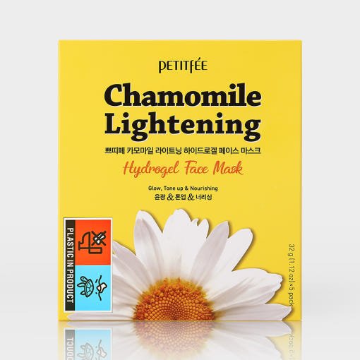 PETITFEE Chamomile Lightening Hydrogel Face Mask 32g X 5ea - Daebak