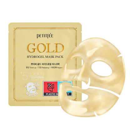PETITFEE Gold Hydrogel Mask Pack 32g X 5ea - Daebak