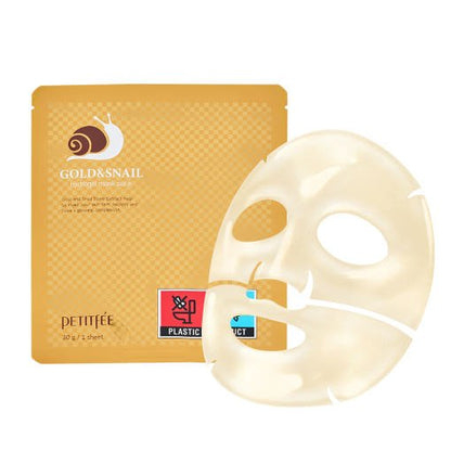 PETITFEE GOLD & SNAIL Hydrogel Mask Pack 30g X 5ea - Daebak