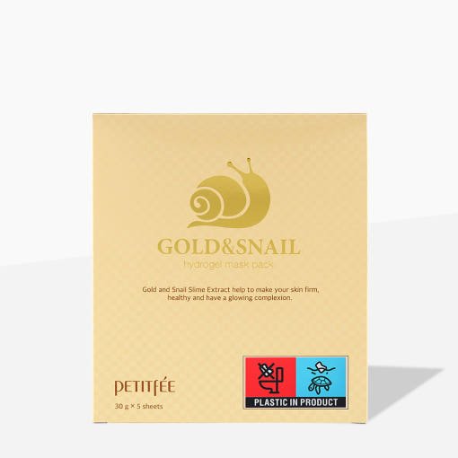 PETITFEE GOLD & SNAIL Hydrogel Mask Pack 30g X 5ea - Daebak