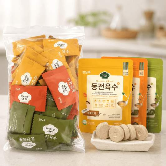 Premium Broth Coins (Mixed 3-Flavor)4g x 60 tablet - Daebak