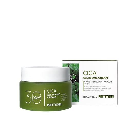 PRETTYSKIN 30 Days All-in-One Cica Cream 100ml - Daebak
