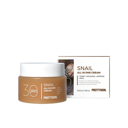 PRETTYSKIN 30 Days All-in-One Snail Cream 100ml - Daebak
