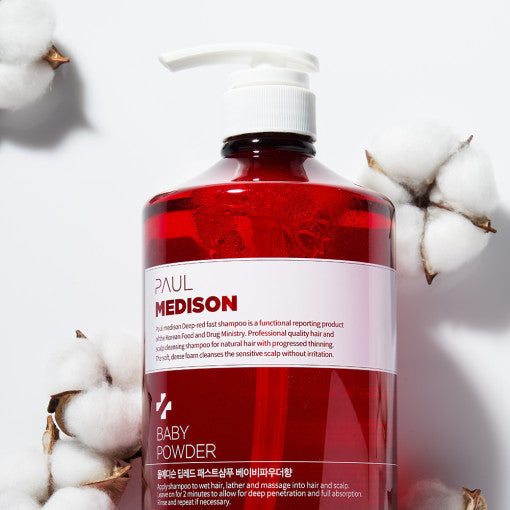 PAUL MEDISON Shampoing Antichute Rouge Intense 1077ml #Poudre de Bébé