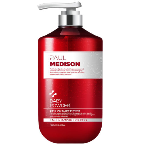 PAUL MEDISON Shampoing Antichute Rouge Intense 1077ml #Poudre de Bébé