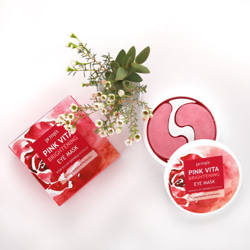 Осветляющая маска для глаз PETITFEE Pink Vita 70g (60 патчей)