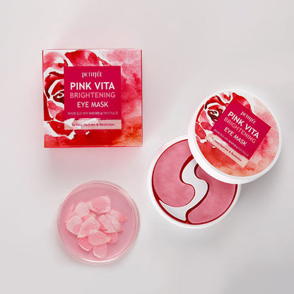 Осветляющая маска для глаз PETITFEE Pink Vita 70g (60 патчей)